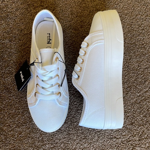 🤍BNWT White platform sneakers 6/37 RUBI - Picture 9 of 14